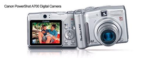 Canon PowerShot A700, A540, A530, and A430 Digital Cameras - Press Release-a700.jpg