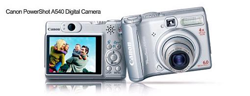 Canon PowerShot A700, A540, A530, and A430 Digital Cameras - Press Release-a540.jpg