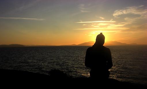 Sunset on a rocky beach-me.jpg