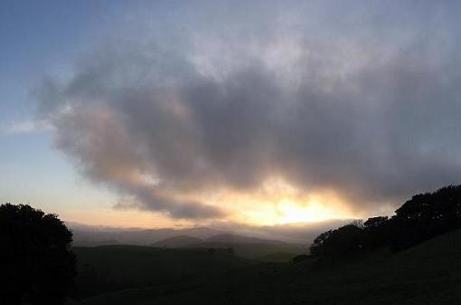 Sunset with green hills, clouds, photostitched.-putnam-sunset.jpg