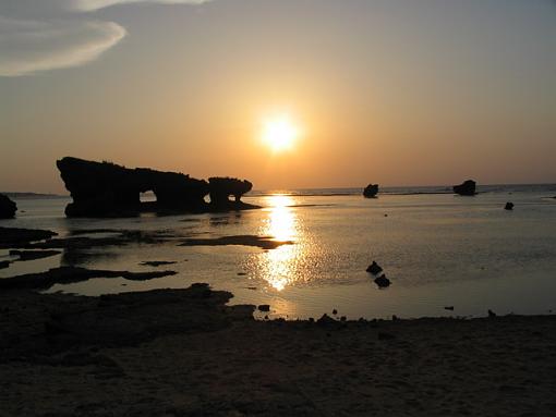 Japanese beaches at sunset-orange.jpg