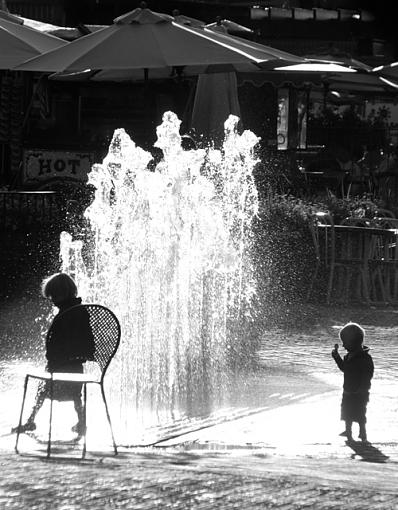 Roadside Attractions: The Street Fountain-imgp2713bw.jpg