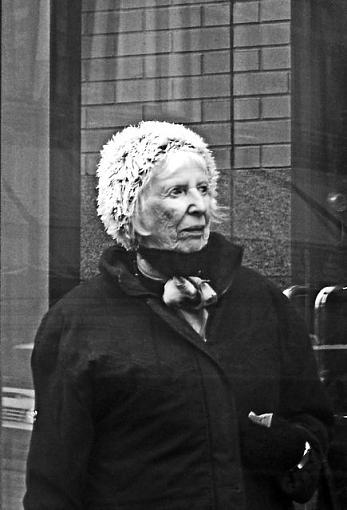 Two Street Portraits: Portage Place Bus Stop-olderwomansm.jpg