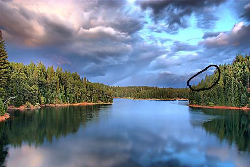 High Elevation Lake/Reflection/Clouds-10-05-16x24.jpg