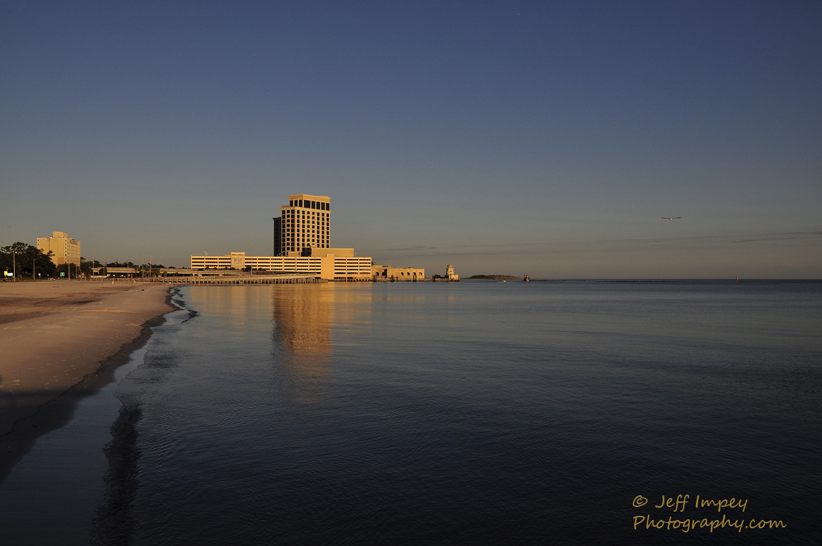 Biloxi beach, Ms. in late afternoon